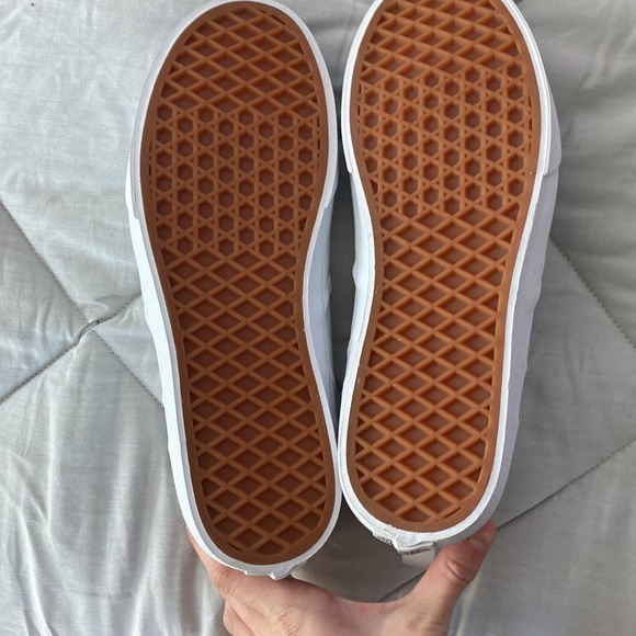 White Slip On Vans - Picture 3 of 6